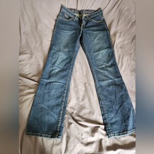 Wrangler Blue Flare Wide Leg Jeans